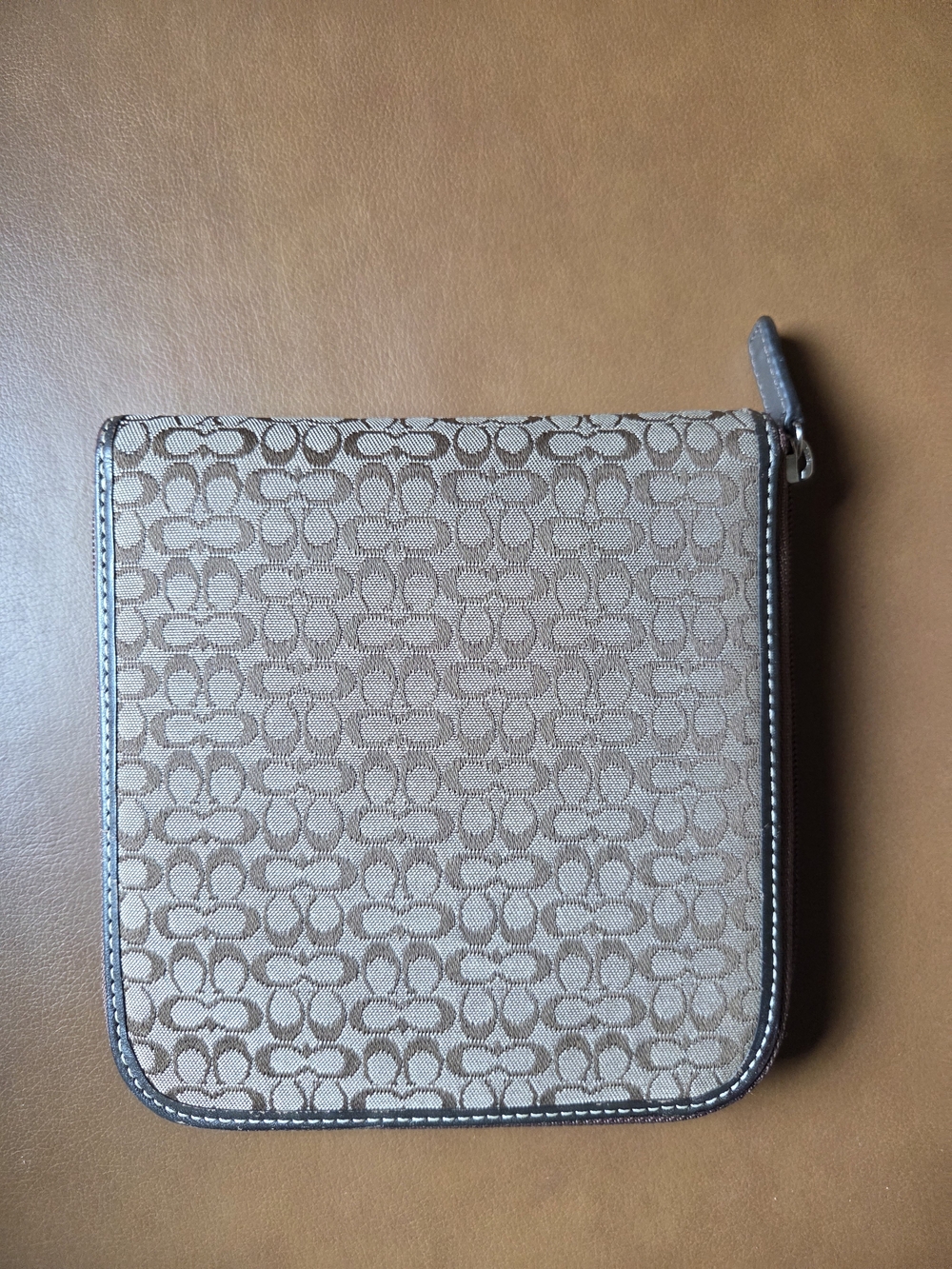 Vintage Coach Signature C CD/DVD Zip Wallet Holder